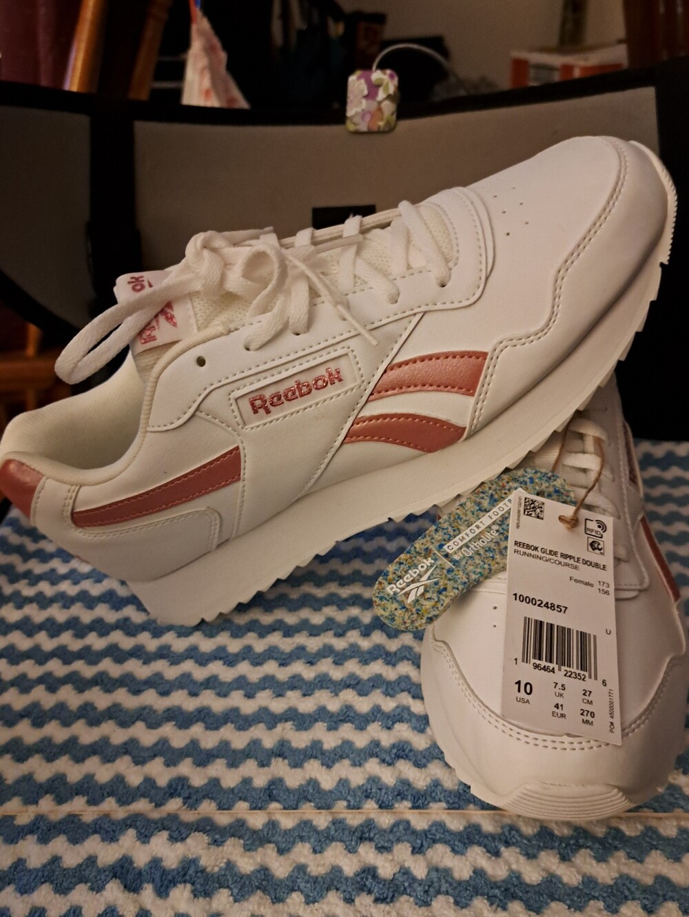 REEBOK RUNNING ORTHOLITE SNEAKERS size 10 GLIDE RIPPLE DOUBLE comfort footbed